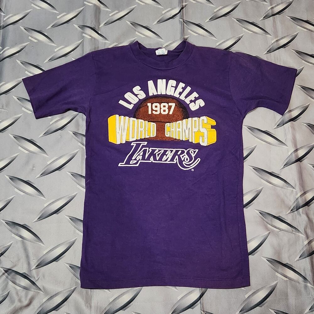 VTG 1987 NBA Champions Los Angeles Lakers T-Shirt Fits S